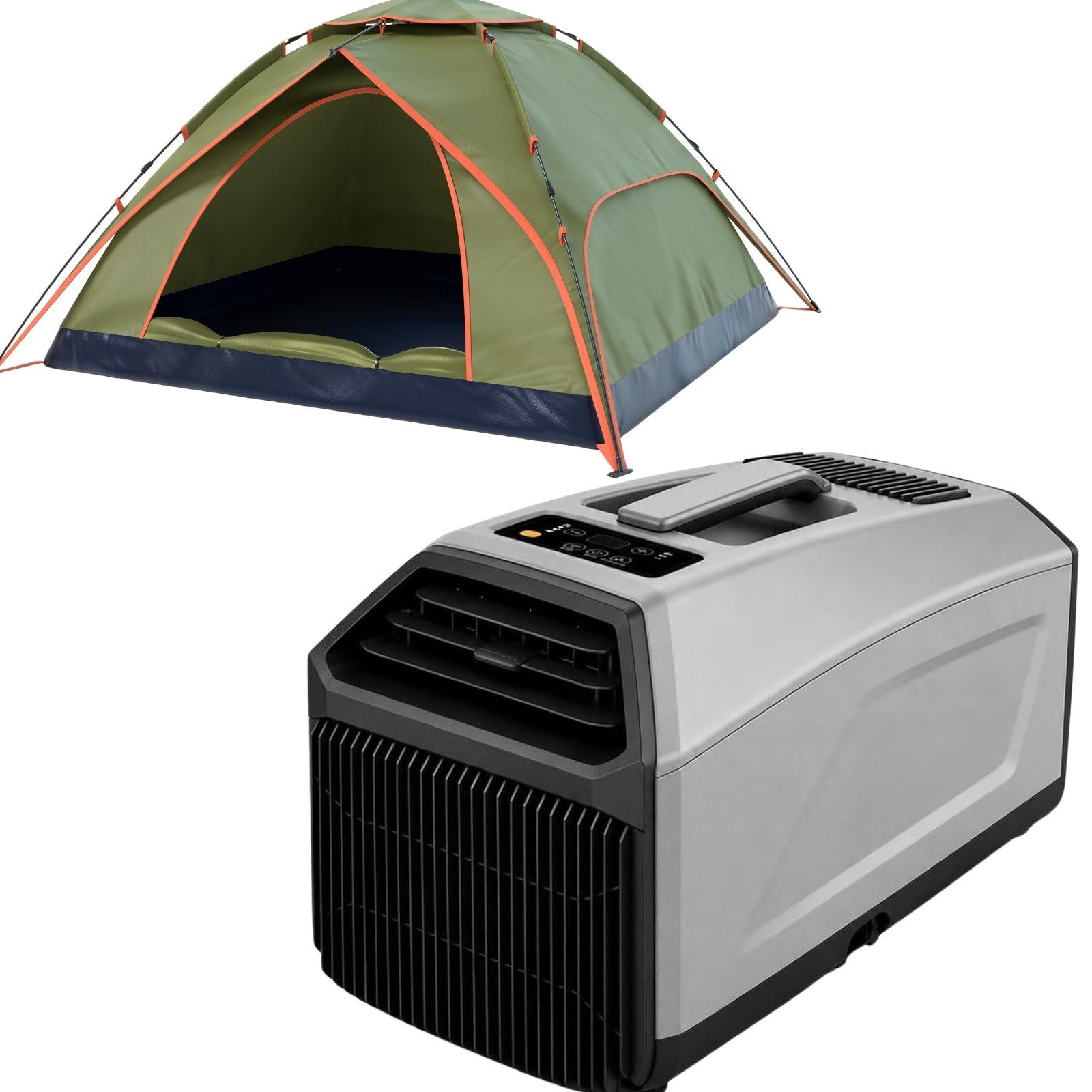 ForestWhisks Caravan Air Conditioning, 2 Minutes Fast Cooling AC Grey