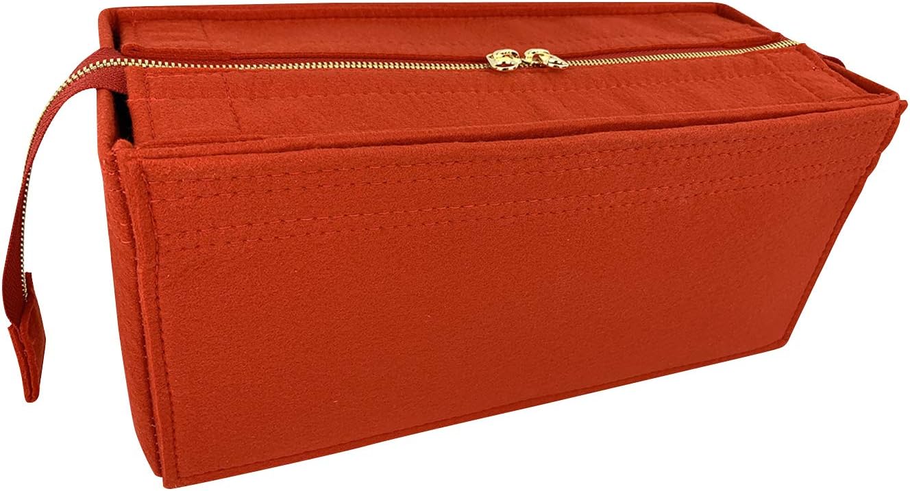 Bag Organizer for Dior Book Tote Large [Fixed Zipper Top Cover] - Premium Felt (Handmade/20 Colors)