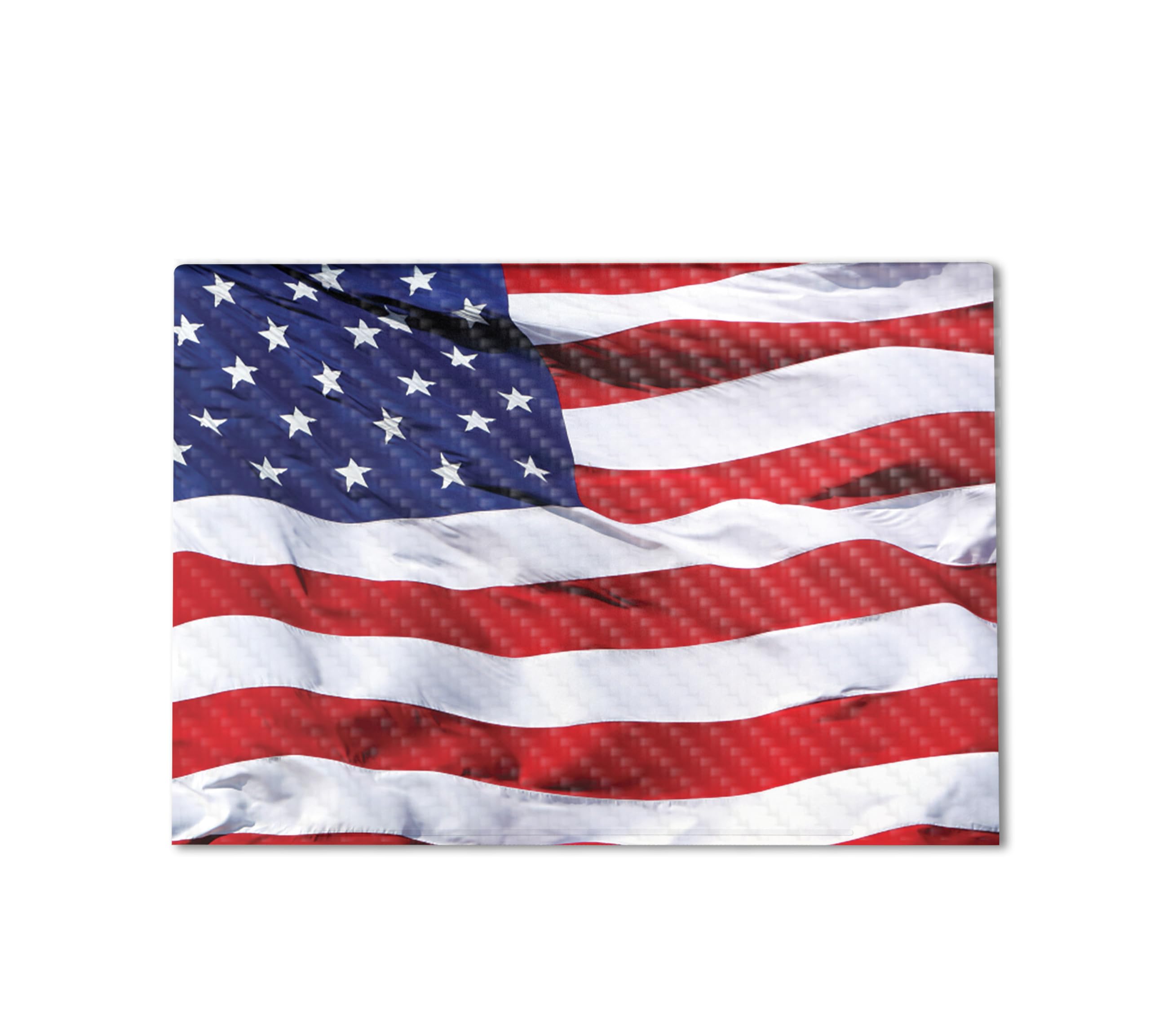 Carbon Fiber Gaming Skin Compatible with HP Envy x360 16” (2023) - American Flag - Premium 3M Vinyl Protective Wrap Decal Cover - Easy to Apply | Crafted in The USA by MightySkins