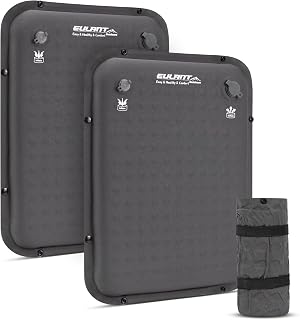 EULANT Cojín de Asiento Autoinflable para Exteriores, Cojines Inflables de Esponja Gruesa para Estadio, Almohadillas de Espuma para Futbol/Concierto/Viaje/Camping/Avión/Coches/Silla de Oficina/Pesca