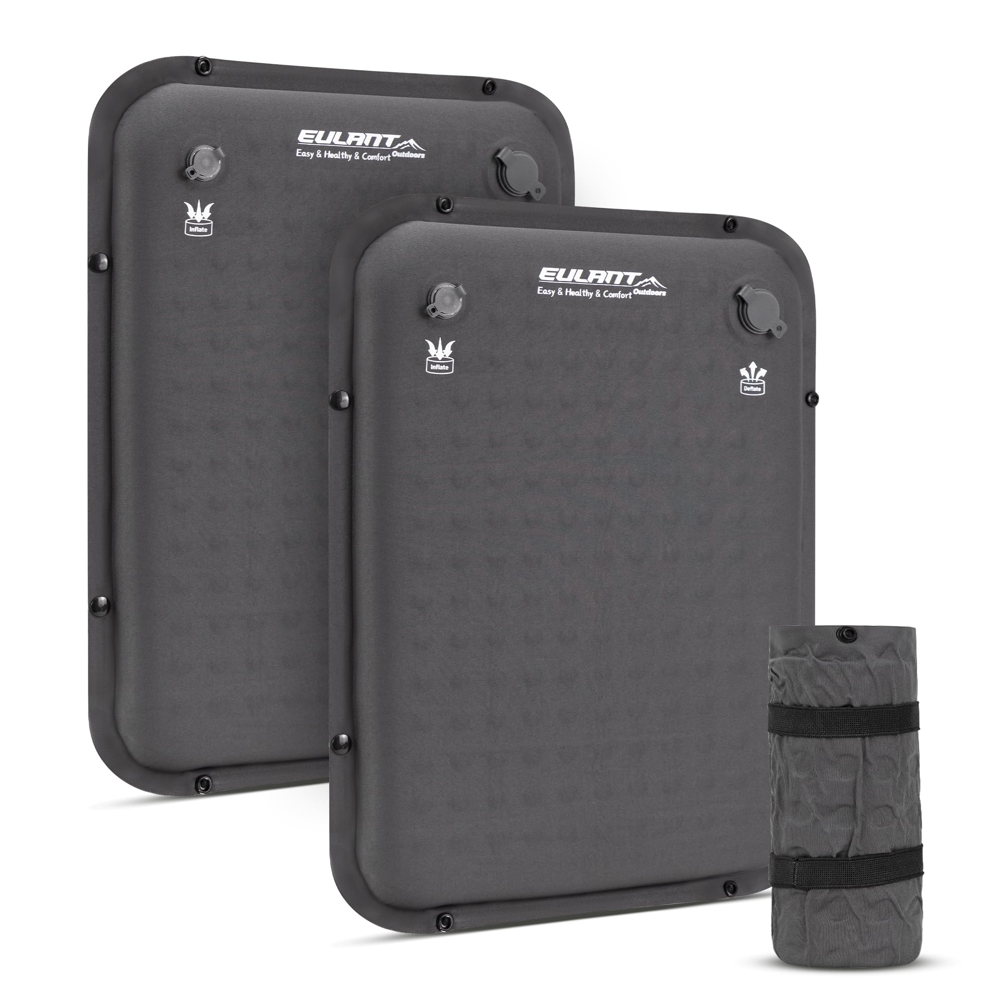 Coussin d'assise d'extérieur gonflable ergonomique et compact pour voyage