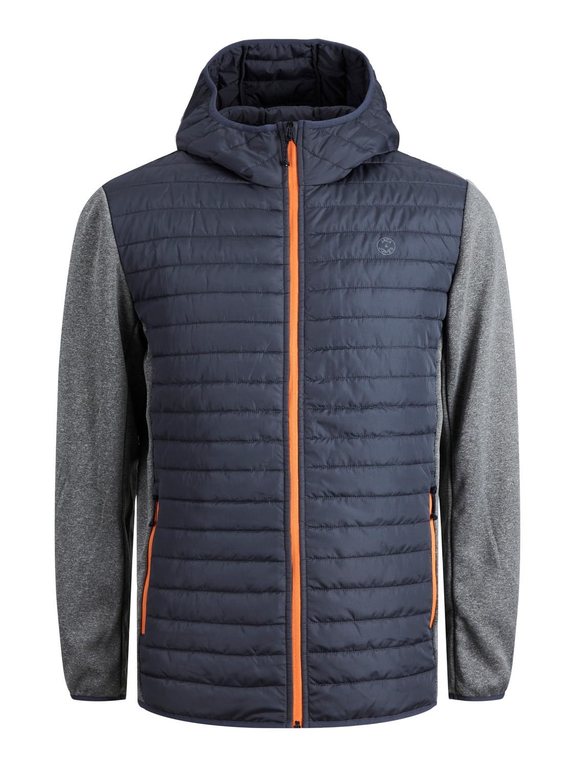 Jack & Jones Herren Jjemulti Quilted Jacket Ps Noos Jacke, Grey Melange/Detail:Set-in Sleeves, 3XL