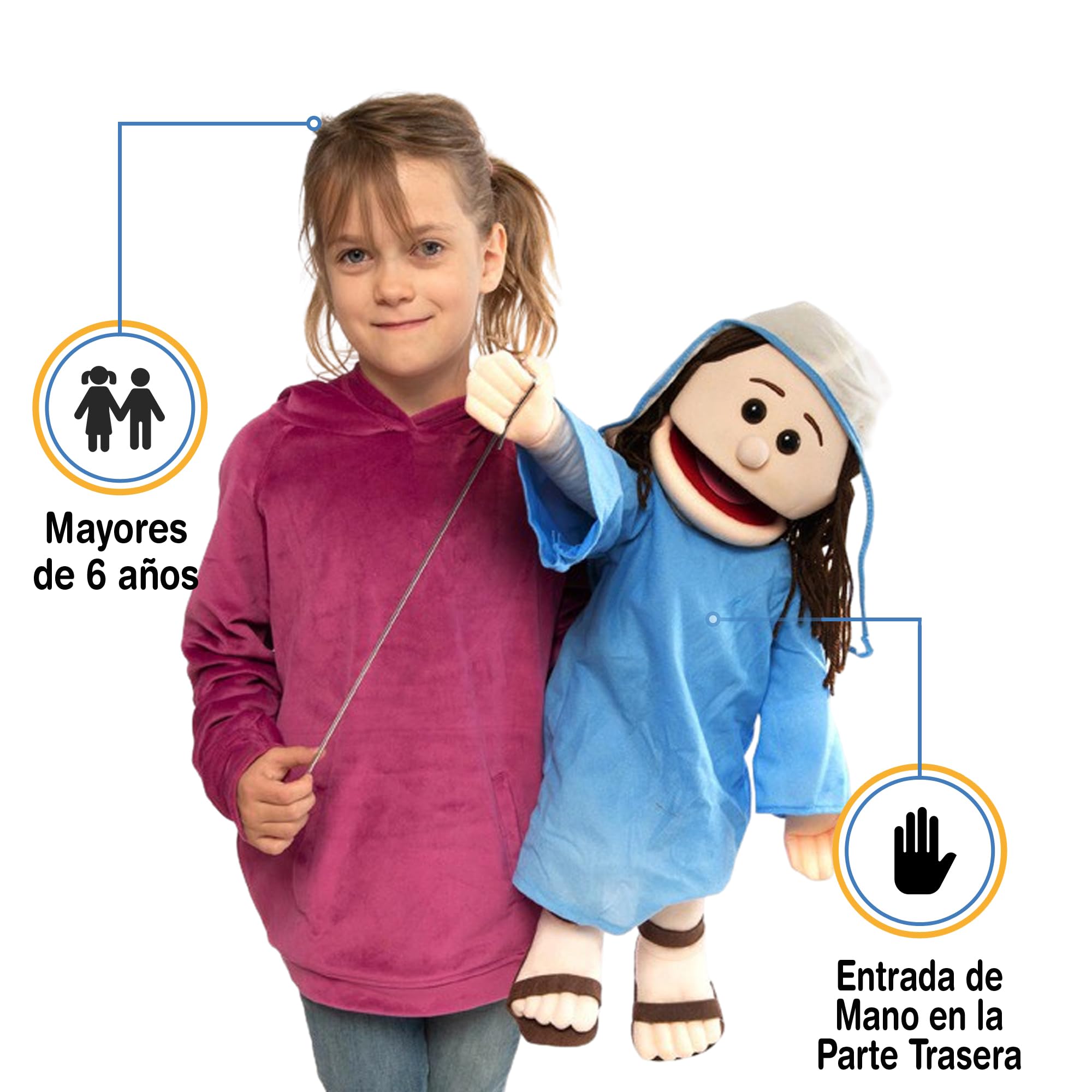 25" Mary Full Body Puppet by Silly Puppets