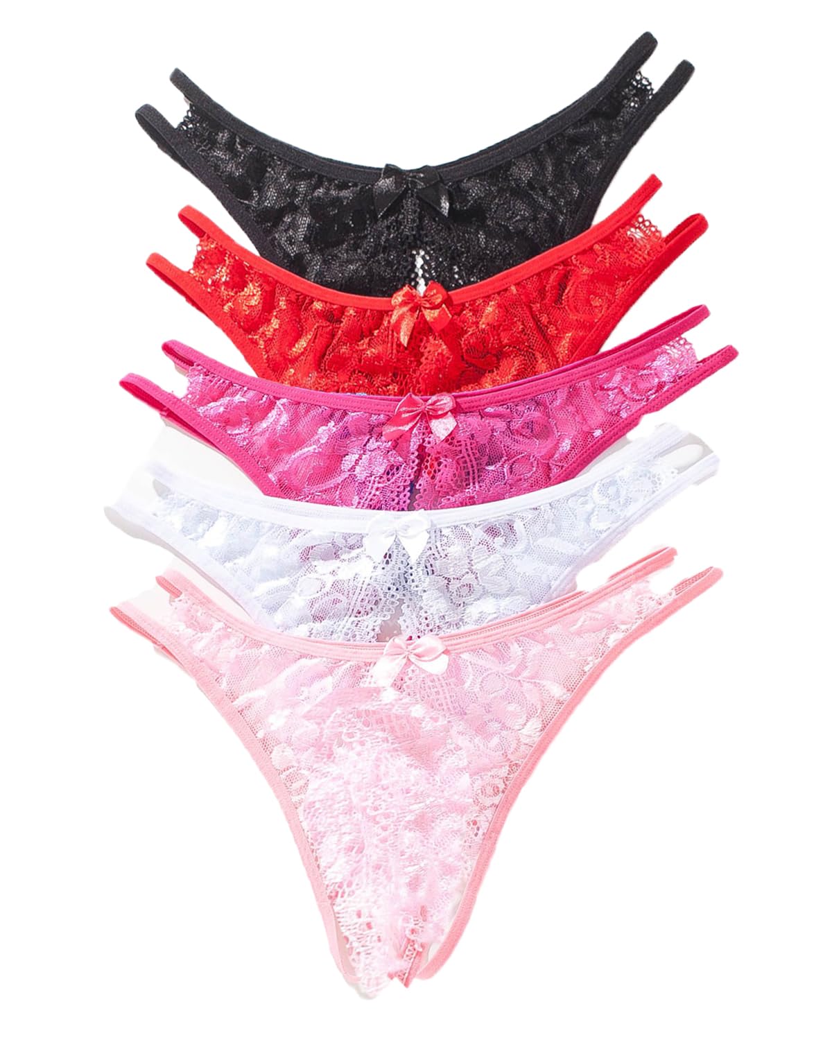 justgoo 1-5 Pack Women's Lace Thong-picture-41