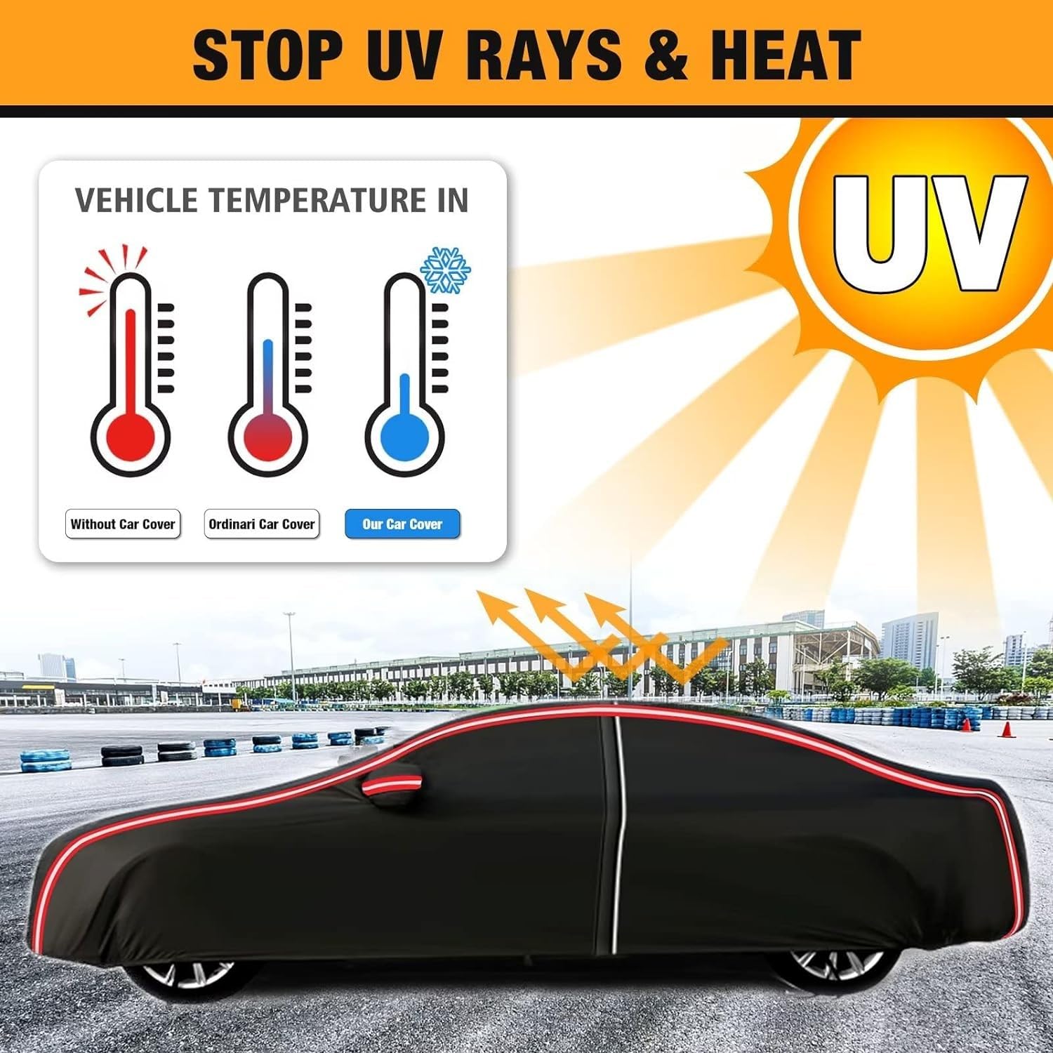 Bâche Voiture Pour Se𝘢t Exeo St 2009-2013(466.6×177.2×145.4cm),Housse De Voiture Extérieur Impermeable Respirant Anti UV Neige Poussière Avec Zip