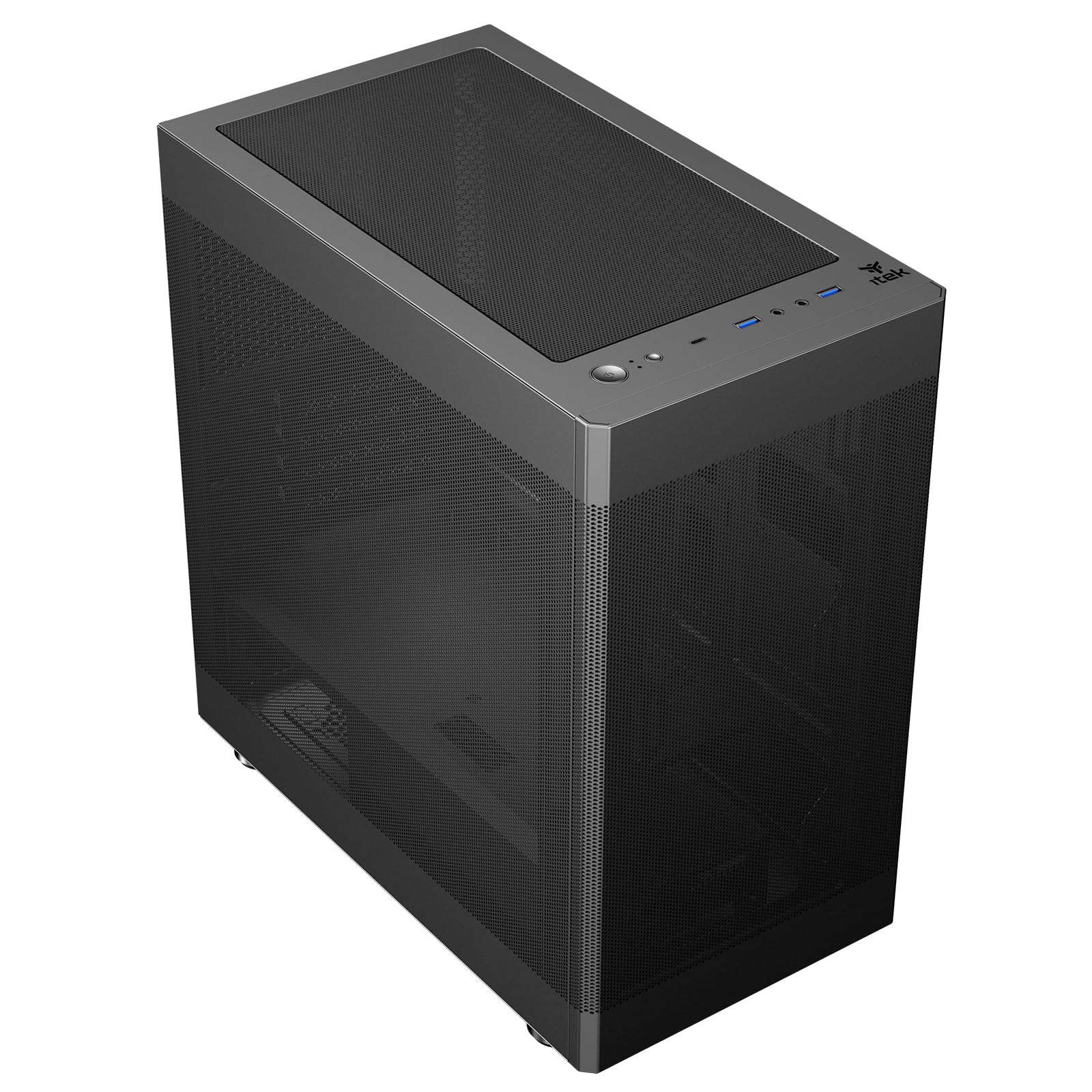 ITEK CASE MINI TOWER PROMESH 35B GAMING OFFICE TYPE-C, 2xUSB3, 3 LATI MESH - 5