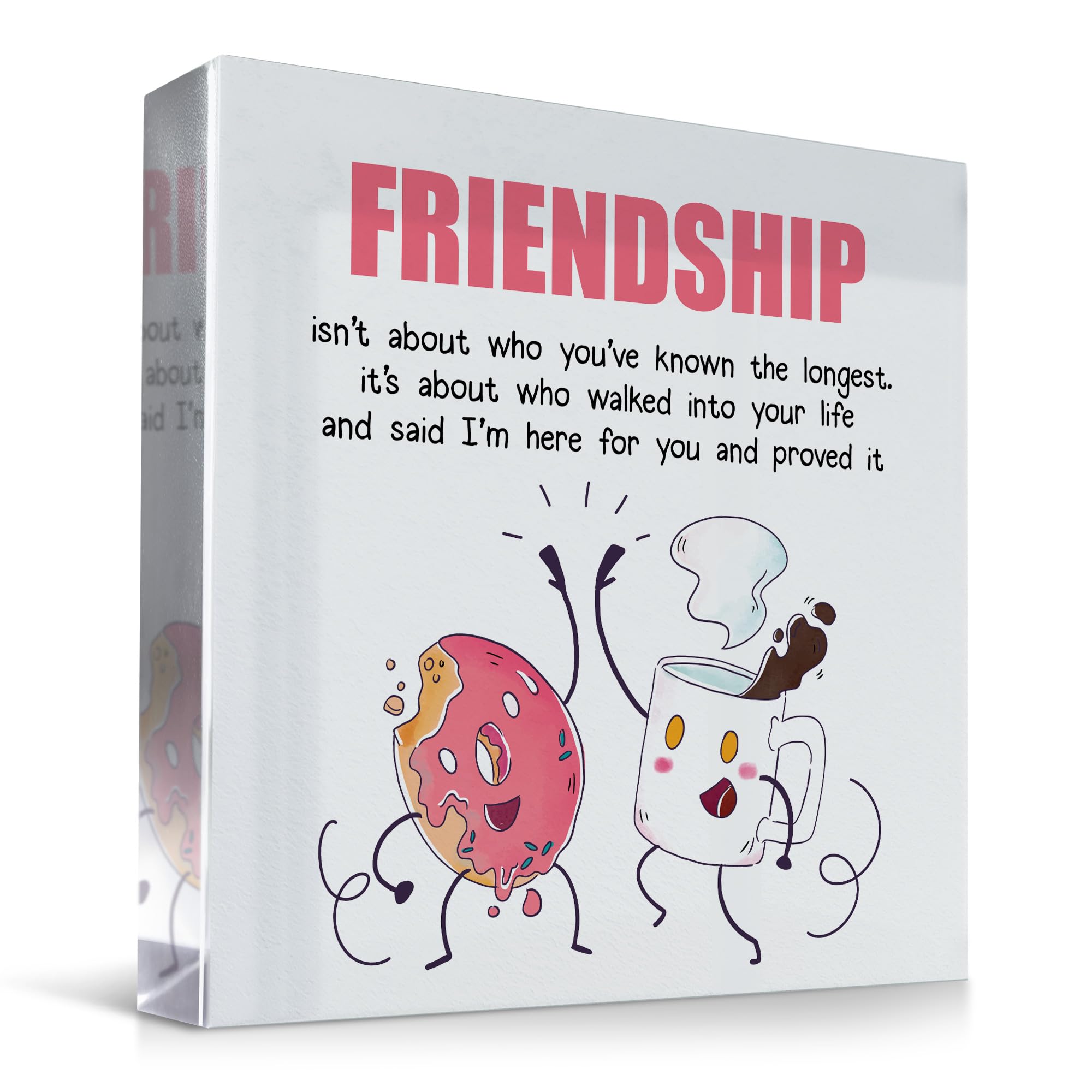Red Ocean Funny Friendship Gifts For Women Best Friend Gift Standing Plaque FRIENDSHIP PLAQUE Gift For Best Friend Christmas Birthday Thank You Sign Keepsake