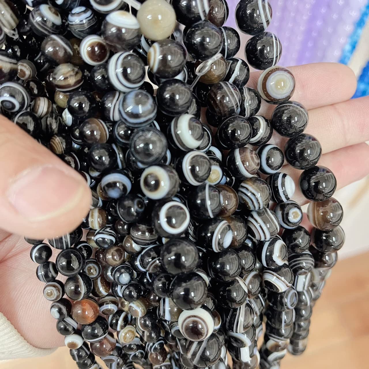 Amazon.co.jp: 【Gion】 天眼石 アイアゲート Eye Agate 天眼模様入り 