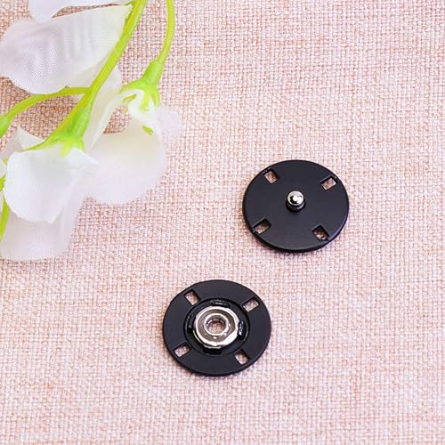 Miniatura 3 de SEWACC Kit de cuero de 20 piezas de botones de cuero a presión para remaches de cuero, cierre de monedero, botones de punto, botones de ropa,