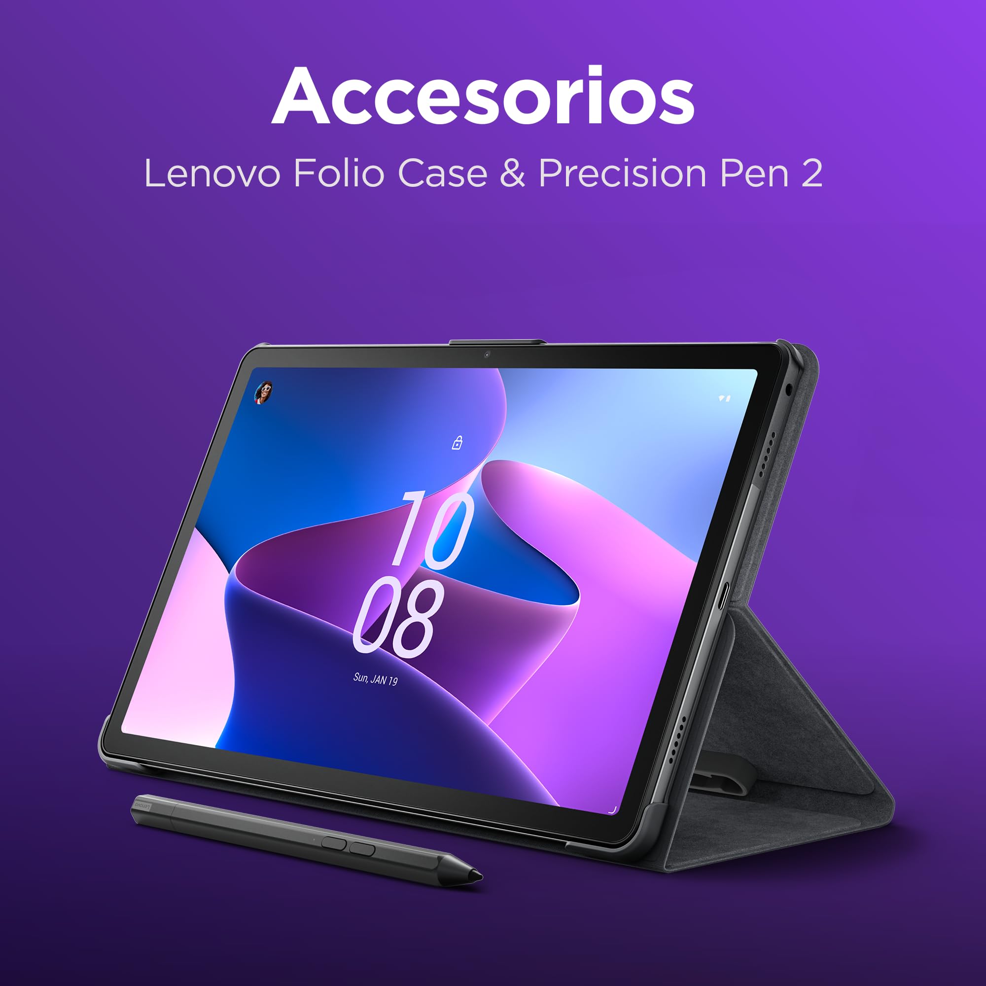 Lenovo Tab M10 Plus (3rd Gen) - Tablet de 10.61" 2K (MediaTek Helio G80, 4GB de RAM, 64GB ampliables hasta 1 TB, 4 Altavoces, WiFi + Bluetooth, Android 12) - Gris Oscuro