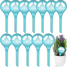 Plant Water Dispenser, Set of 12 Pieces Drip Irrigation for Pots, Transparent Watering Balls, Automatic Irrigation Pots for Indoor and Outdoor Plants, 70ml-13x5cm