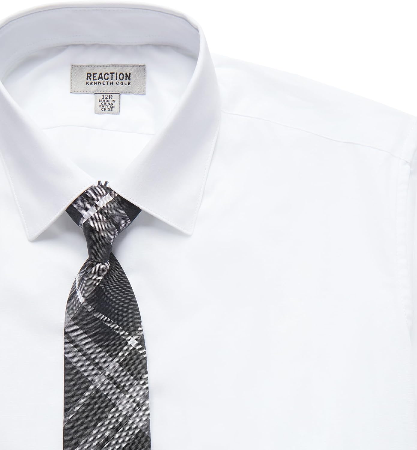 Kenneth Cole Boys' Kenneth Cole Reaction Dress Shirt With Clip-on Tie Set, Sizes 8-20
