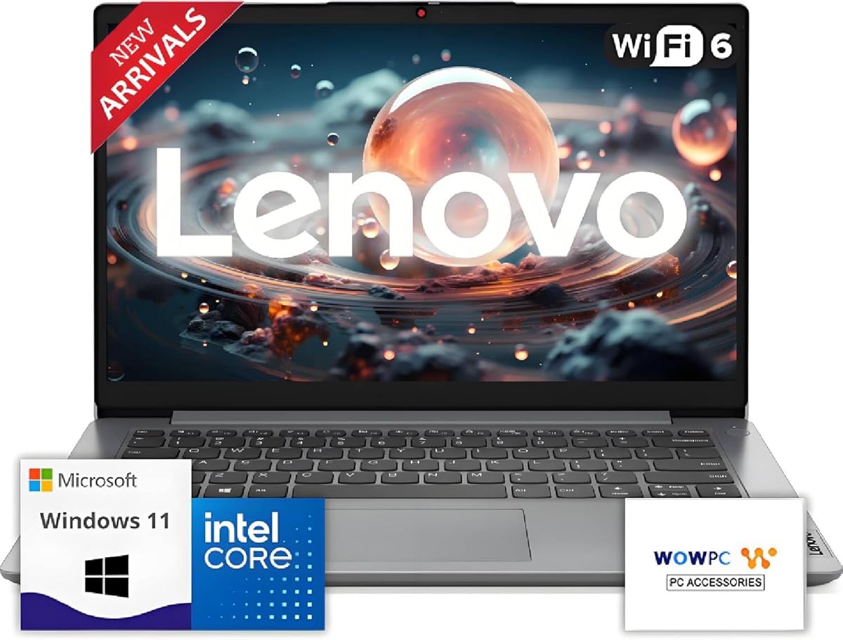 Lenovo IdeaPad Business Laptop with Microsoft 365 • 11 Hour Battery • Intel High Performance CPU • 8GB RAM • 128GB Internal SSD | with Additional 1TB One Drive Storage • SD-Card Reader • Windows 11