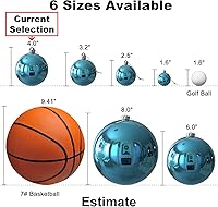 Vista 331 de Bolas de Navidad grandes de bronce de 3.2 pulgadas, adornos de decoración de árbol de Navidad, bolas colgantes inastillables para cumpleaños