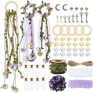 PH PandaHall 5 Sets Witch Bells DIY Kit for Door Knob Witch Bell Witchcraft Kit Witchy Door Decor Witch Craft Kits Supplie...