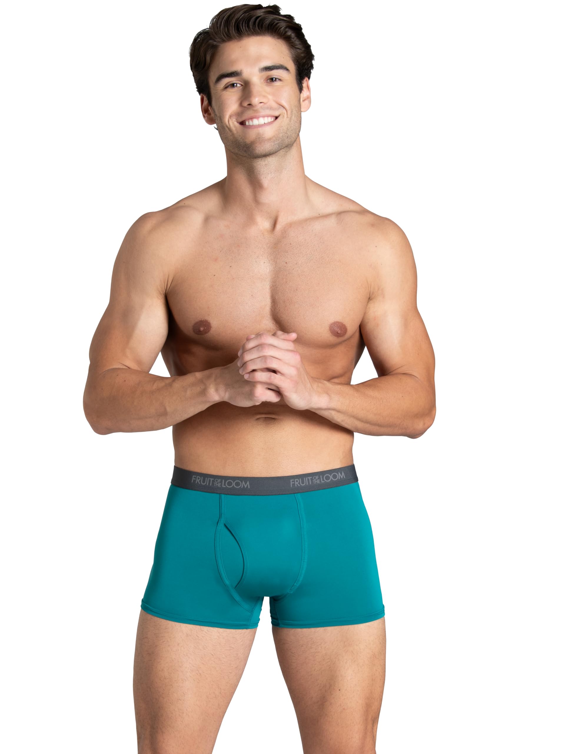 Fruit of the Loom Calzoncillos Tipo Bóxer Elásticos 360 (Secado Rápido Y Absorben La Humedad) Ropa Interior de Hombres Hombre (Pack de 3)