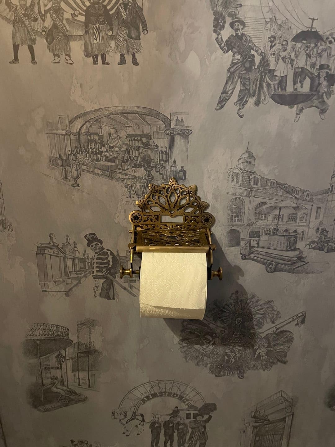 Brass Antique Victorian Toilet Paper Roll Holder – Wall Mounted Vintage Tissue Dispenser, Solid Brass Bathroom Accessory, Retro Victorian Style Hardware