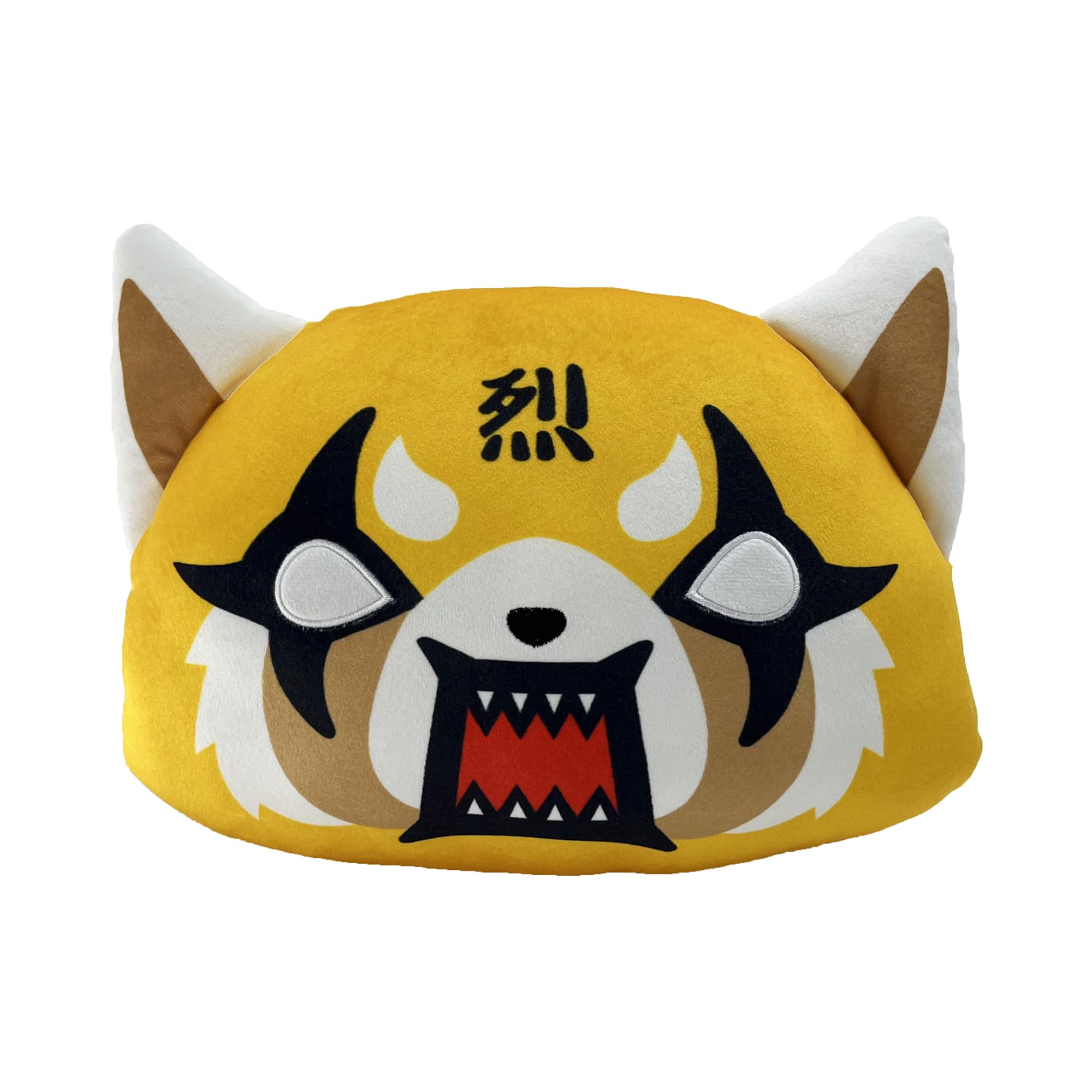 Northwest Aggretsuko Rage Face Cloud Pillow 12" – Plush Cartoon Stuffed Toy for Kids &amp; Adults, Cute Character Throw Pillow