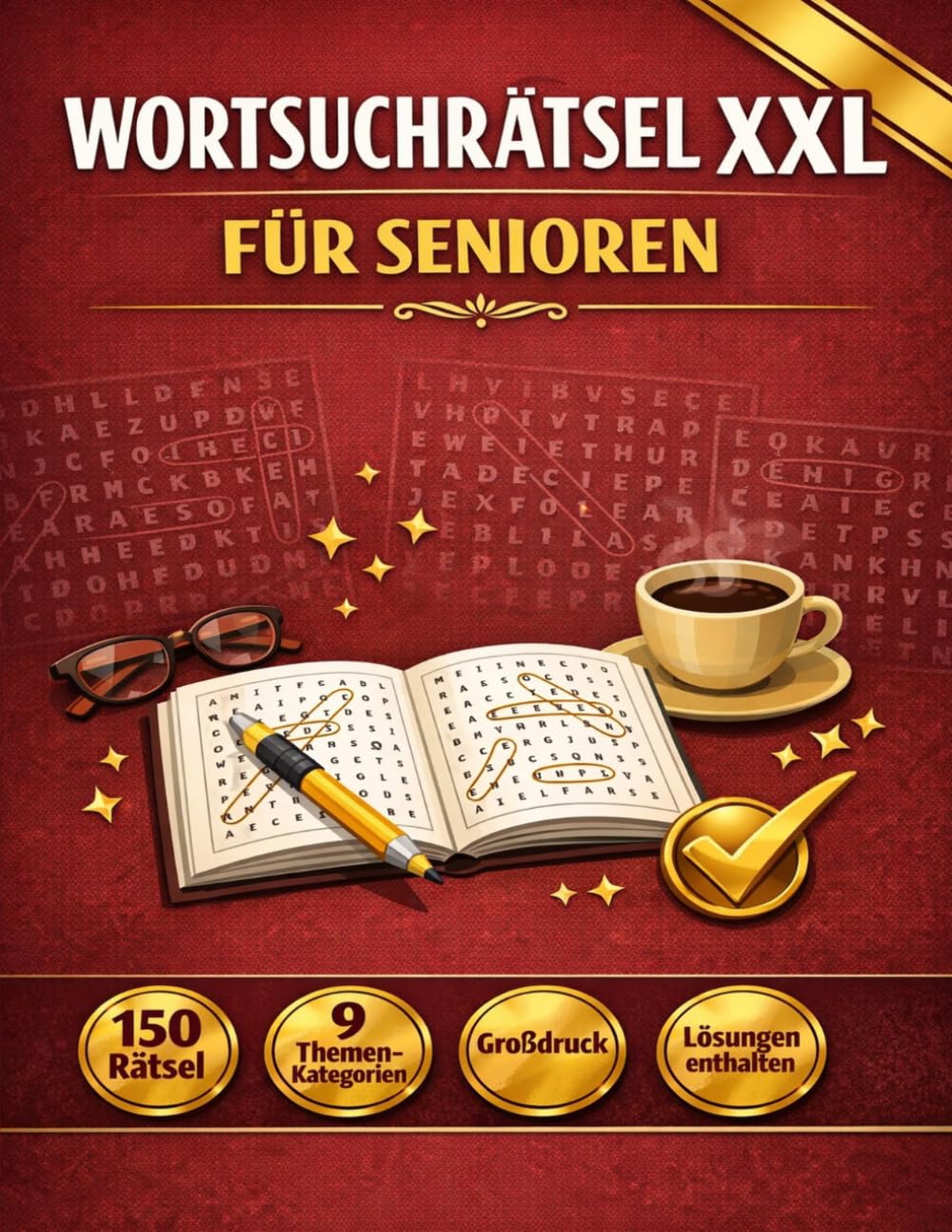 Wortsuchrätsel XXL für Senioren: 150 Rätsel im Großdruck mit Lösungen | Gedächtnistraining & Gehirnjogging für Erwachsene und Rentner | Das perfekte Geschenk für Oma und Opa
