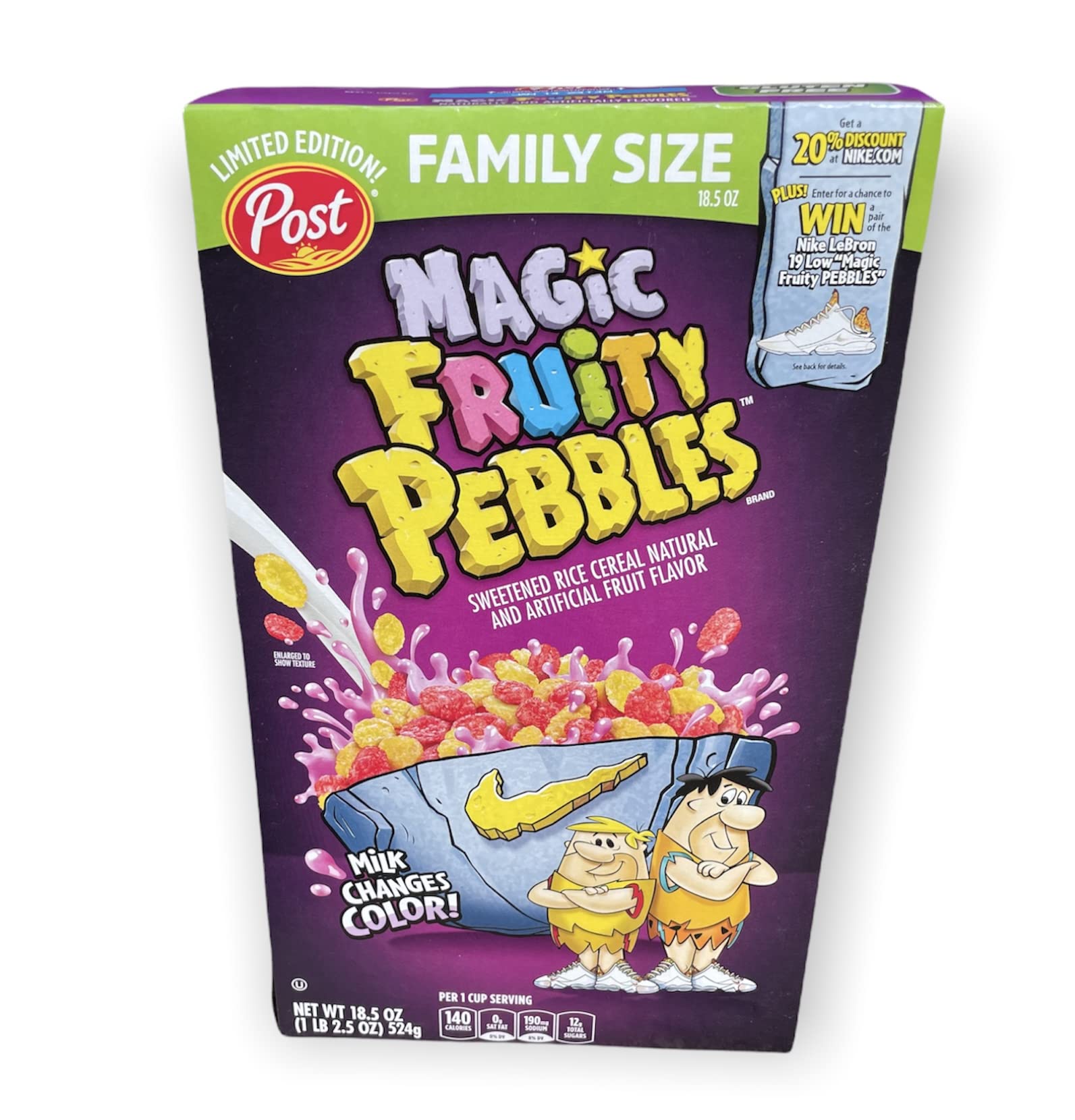 Buy Post Magic Fruity Pebbles Cereal Milk Changes Color 18.5 Ounce