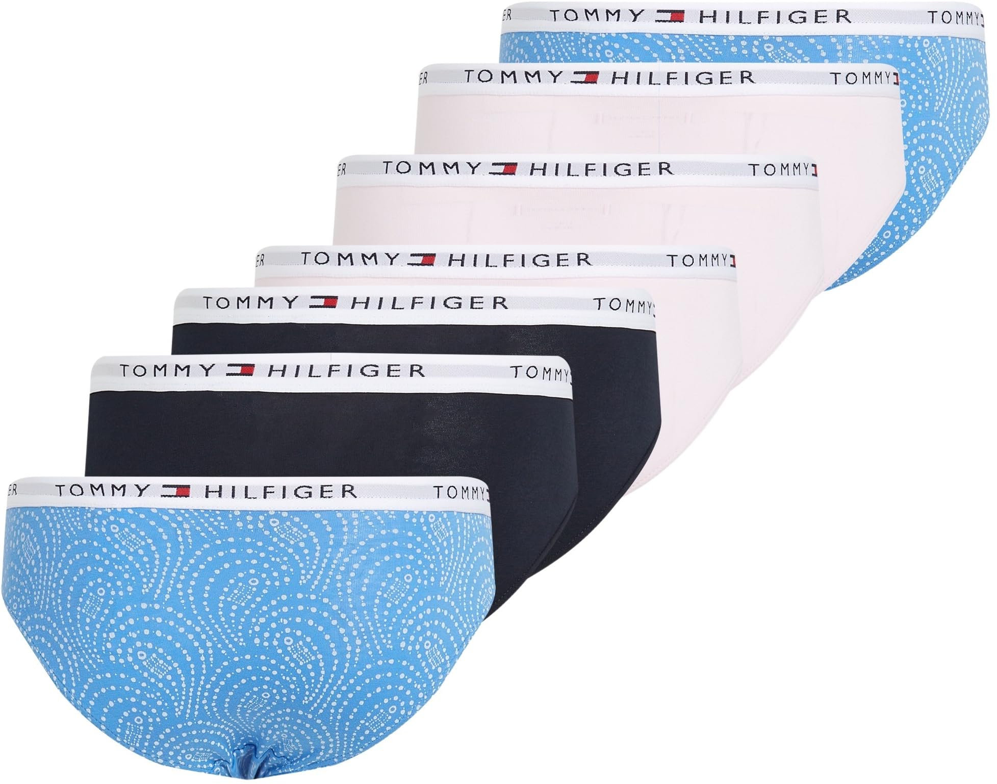 Tommy Hilfiger 7 PK Bikini Print Ug0ug00758 Calzoncillo Niñas (Pack de 7)