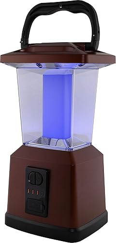 Miniatura 14 de Enbrighten Linterna recargable LED de doble potencia que cambia de color, banco de energía USB, 4400 mAh, 650 lúmenes, regulable, 425 horas, ideal