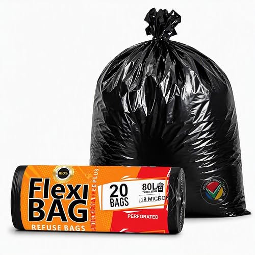 Flexi Ultra Saver Plus Refuse Bags 750x950mm 18 Micron Bin Liners 20pk