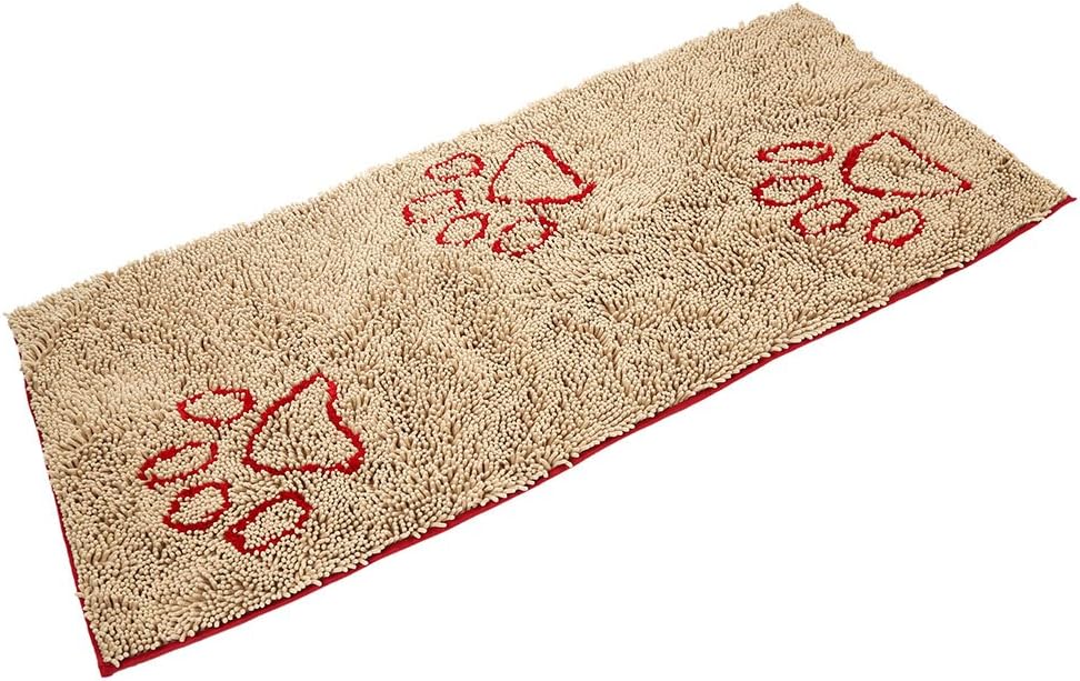 PUPTECK Super Absorbent Doormat for Dog - Non Skid Pet Door Runner Mat, 60inch x 30inch, Grey