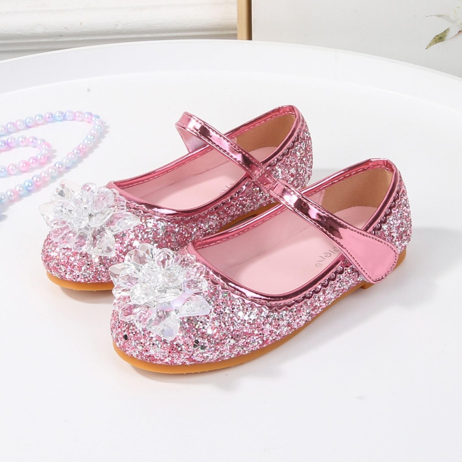 Zapatos de Princesa para Niñas Zapatillas Planos Elsa Zapatos de Baile Deportivos para Niños Adecuados para Fiestas de Disfraces Cosplay
