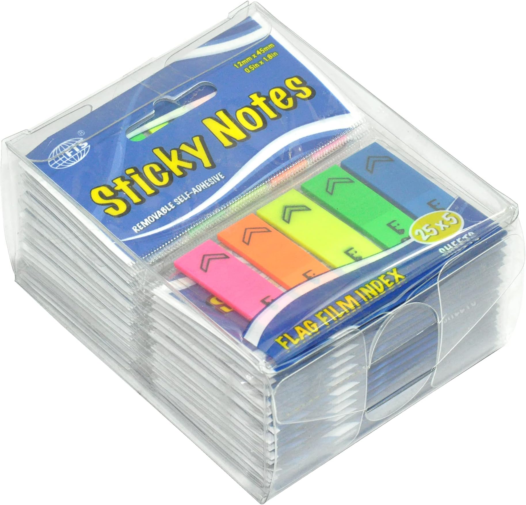 FIS Imprinted Arrow Film, 12x45mm, Arabic, 125 Sheets, FSPOA02,30 Pieces