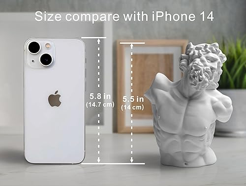 Miniatura 4 de Garwor Laocoon - Busto de mitología griega y romana de 5.5 pulgadas, resina para la cabeza, escultura para decoración del hogar