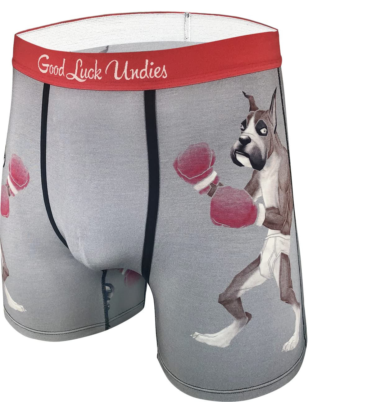 Good Luck Undies Men's Cats & Dogs Boxer Brief Underwear