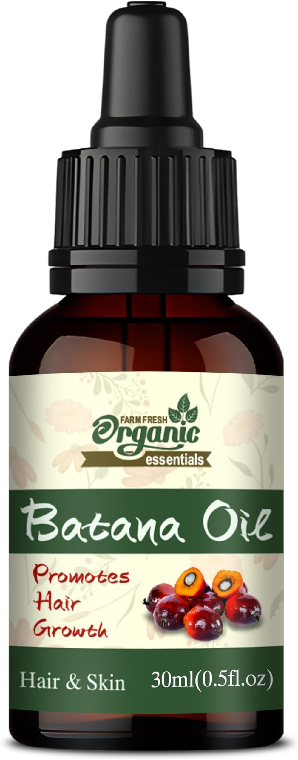 Batana Oil for Hair Growth - Batana Oil Cold Pressed Derived from Palm Nut - Helps Hair Grow Stronger -Hair and Skin Care Oil (Pack of 1, 30 ml)