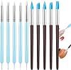 10 Pcs Sculpting Tools, Silicone Paint Brush, Modeling Clay Carving Tools Set, Silicone Paint Brush for Pottery Craft Pottery Craft, Rock, Nail, Blending, Drawing Art Projects