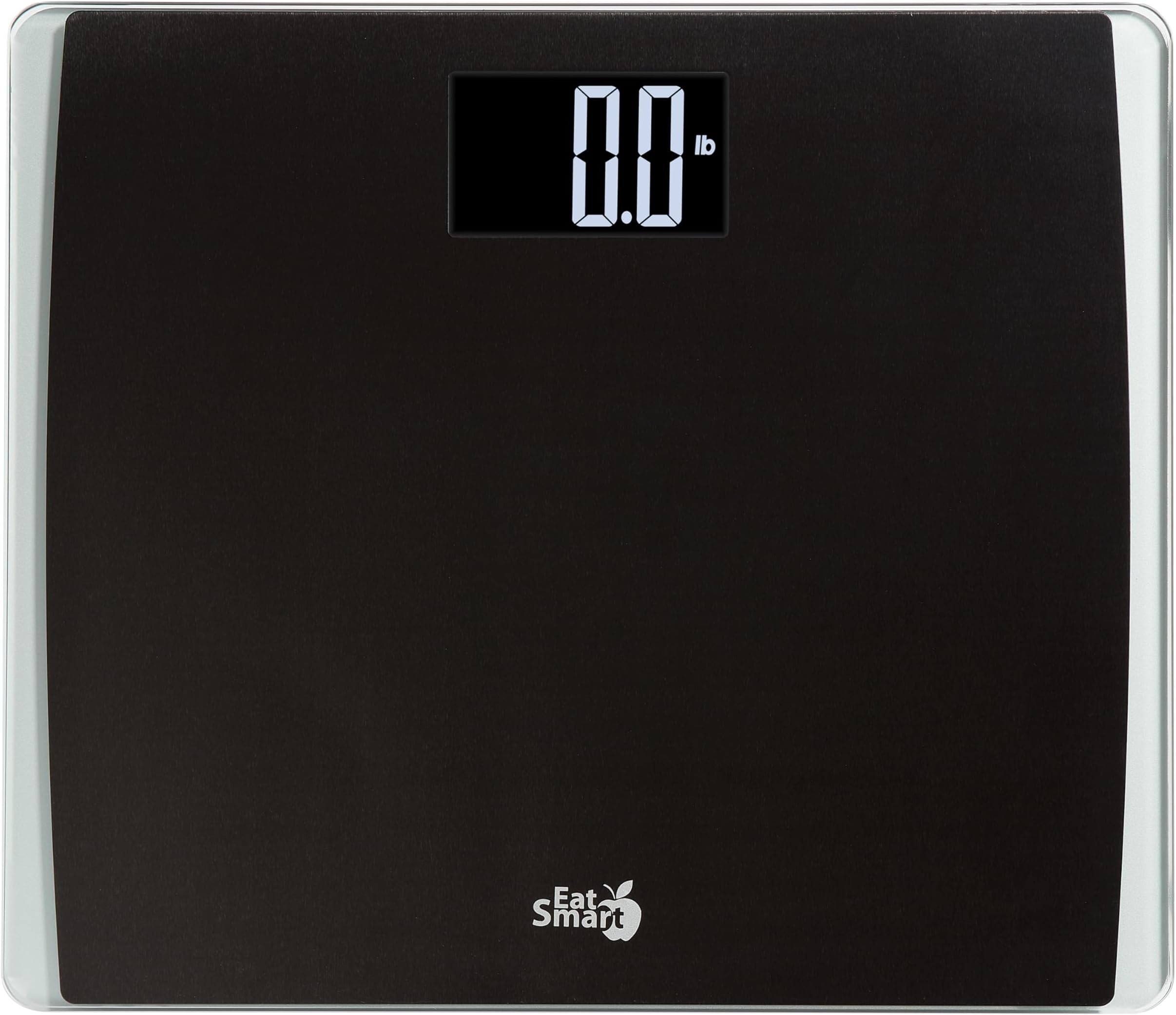 Eat Smart Precision Digital Bathroom Scale for Body Weight โ Extra-Wide Platform, High-Visibility Display, Ultra-Durable Design for Home, Pets, Luggage & More, 550 LB High Capacity, Black