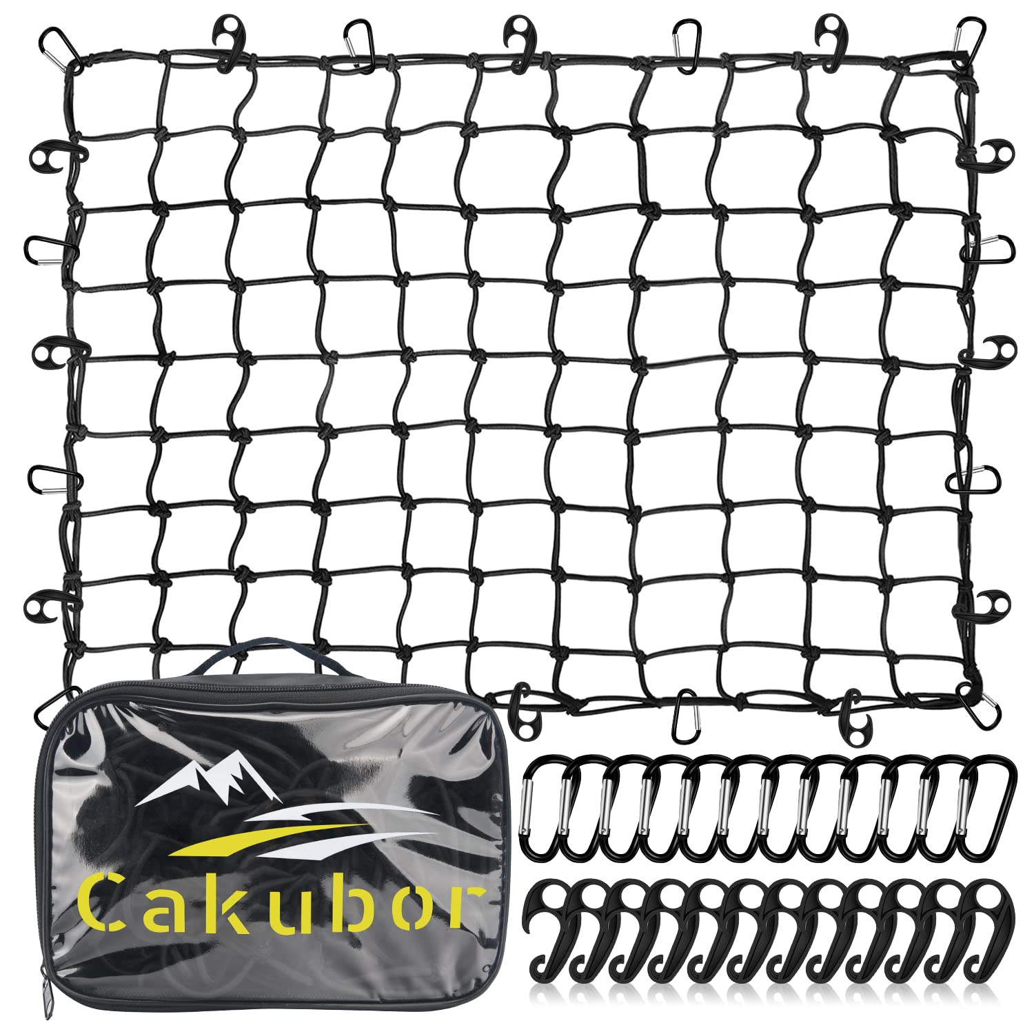 Buy Cakubor Truck Bed Cargo Net, 3'x4' Stretches to 8'x10', Cargo Net