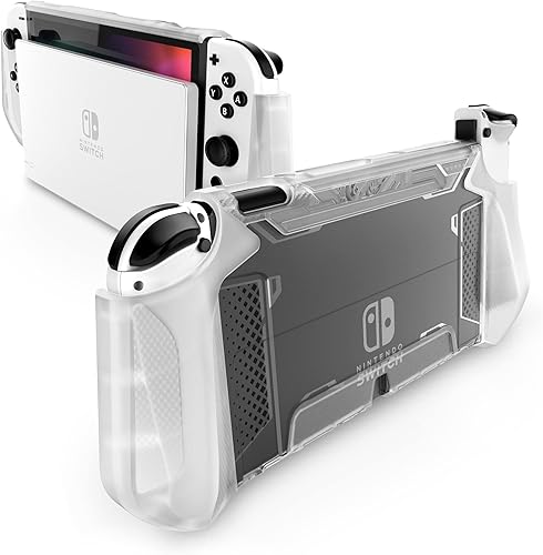 Mumba Funda acoplable para Nintendo Switch OLED 2021 serie Blade - Funda protectora de TPU con agarre compatible con Nintendo Switch OLED y Joy-Con