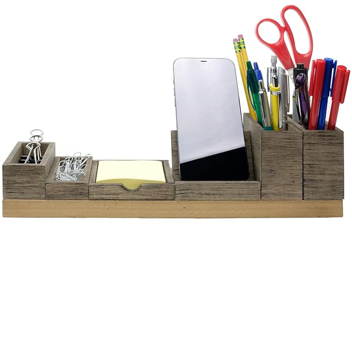 Buy Desk Organizer with Charging Station, Multifunctional Desktop Organizer All in One Office