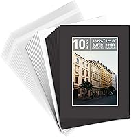 Vista 8 de Golden State Art, Kit de alfombrillas precortadas para fotos, mate de corte biselado de núcleo blanco, tableros de respaldo y bolsas transparentes