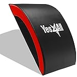 Yes4All Abdominal Exercise Pads, Foldable Ab Workout Equipment for Home Gym Core Training & Back Stretching, Sit Up Mat for Floor Exercises, Red
