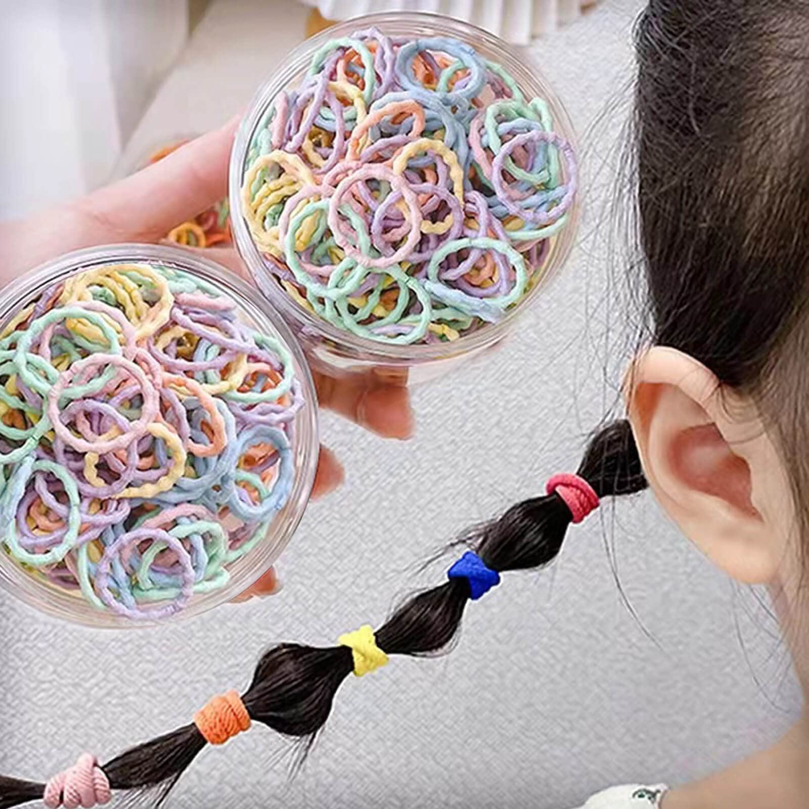 Amazon.co.jp: ヘアゴム 子供 女の子 カラフル 100本セット ゴム 