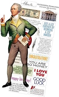 The Unemployed Philosophers Guild Alexander Hamilton Quotable Notable - Greeting Card and Sticker Sheet - Envelope Included
