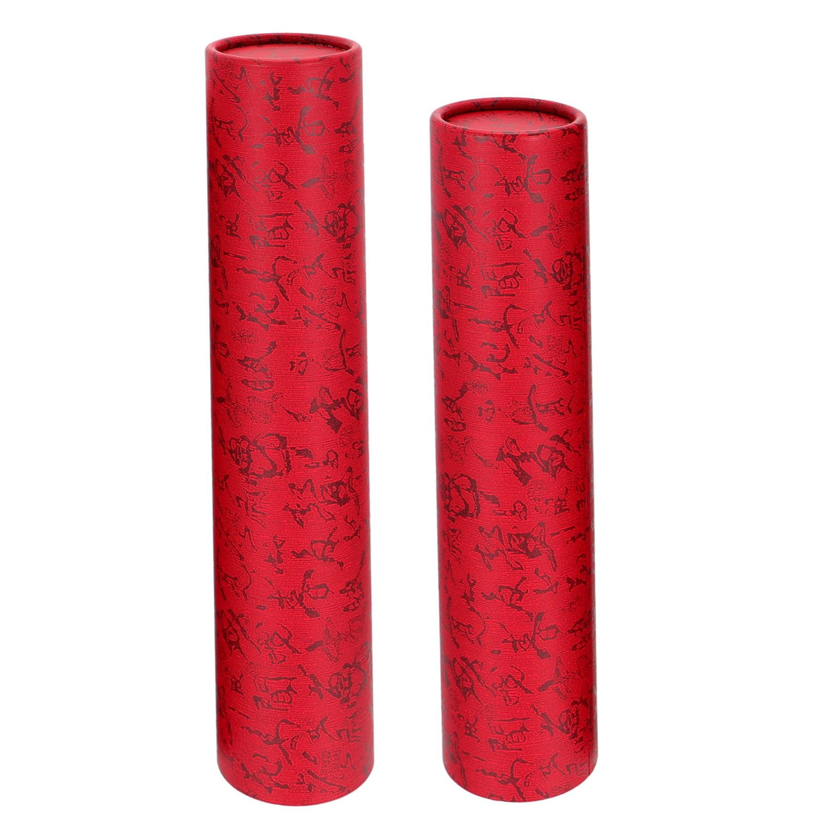 LALAFINA Telescopic Poster Tube for Plans and Calligraphy Scrolls, Red