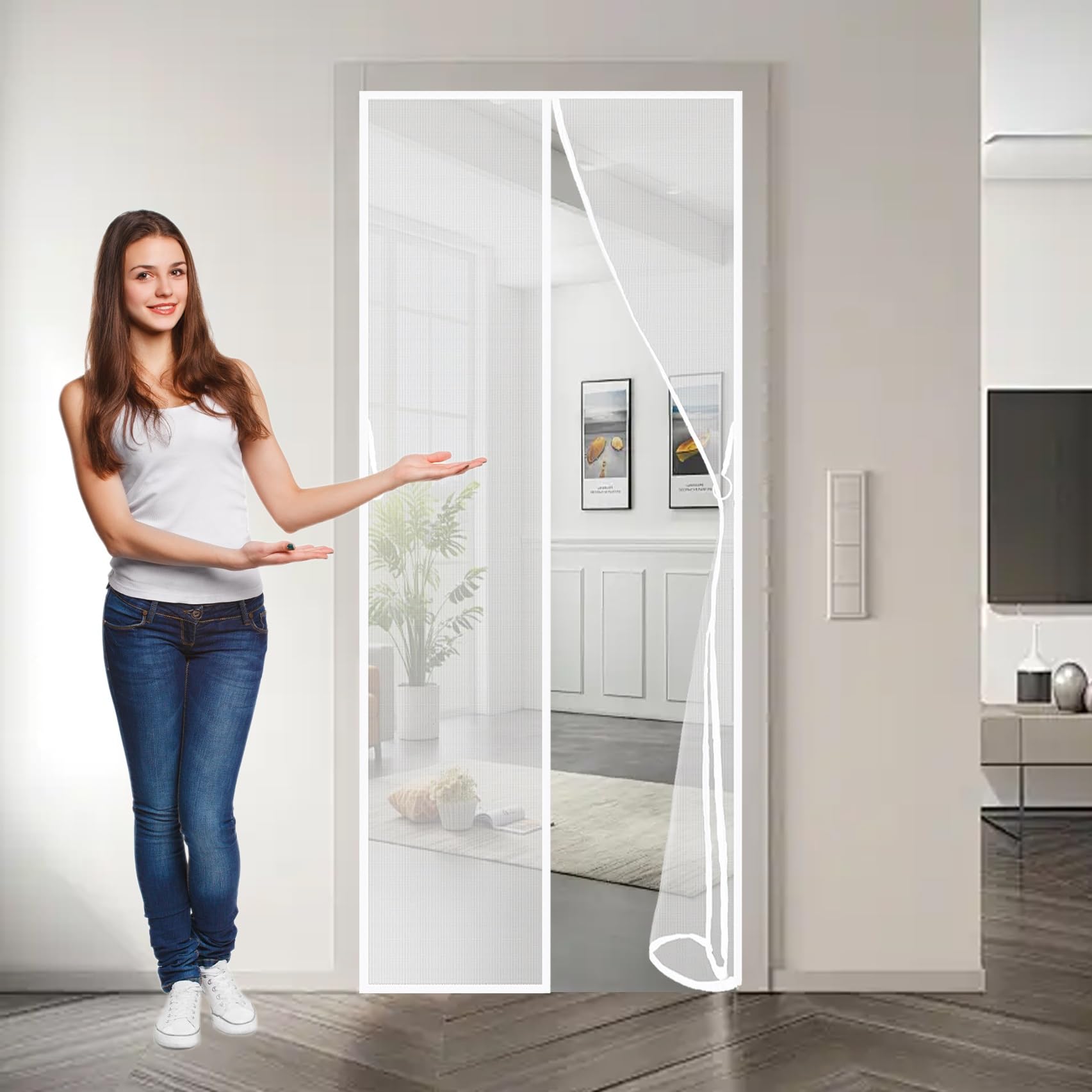 Moustiquaire Aimantée Pour Fenêtre (120 X 130 Cm Max