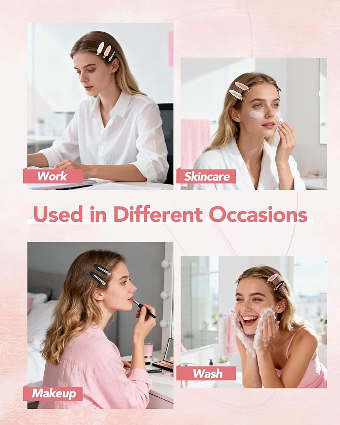 6 Pinzas Flat para el Cabello sin Pliegues con Manijas Metálicas Doradas miniatura 5