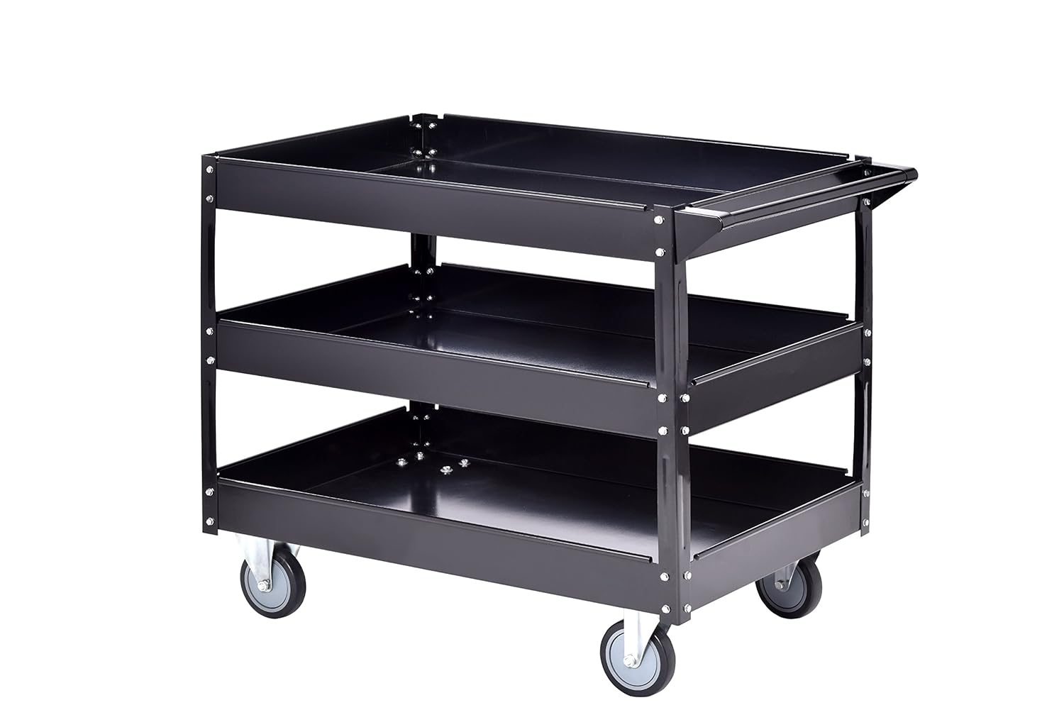 Rеvіеw Prоduсt Muscle Carts SC4025-3BLK Steel Industrial Commercial Service Cart with Swivel Casters, 40D x 25W 32H, 330 Pound Capacity, Black Blасk Frіdау - 80% оƒƒ Muscle Carts SC4025-3BLK Steel Industrial Commercial Service Cart with Swivel Casters, 40D x 25W 32H, 330 Pound Capacity, Black