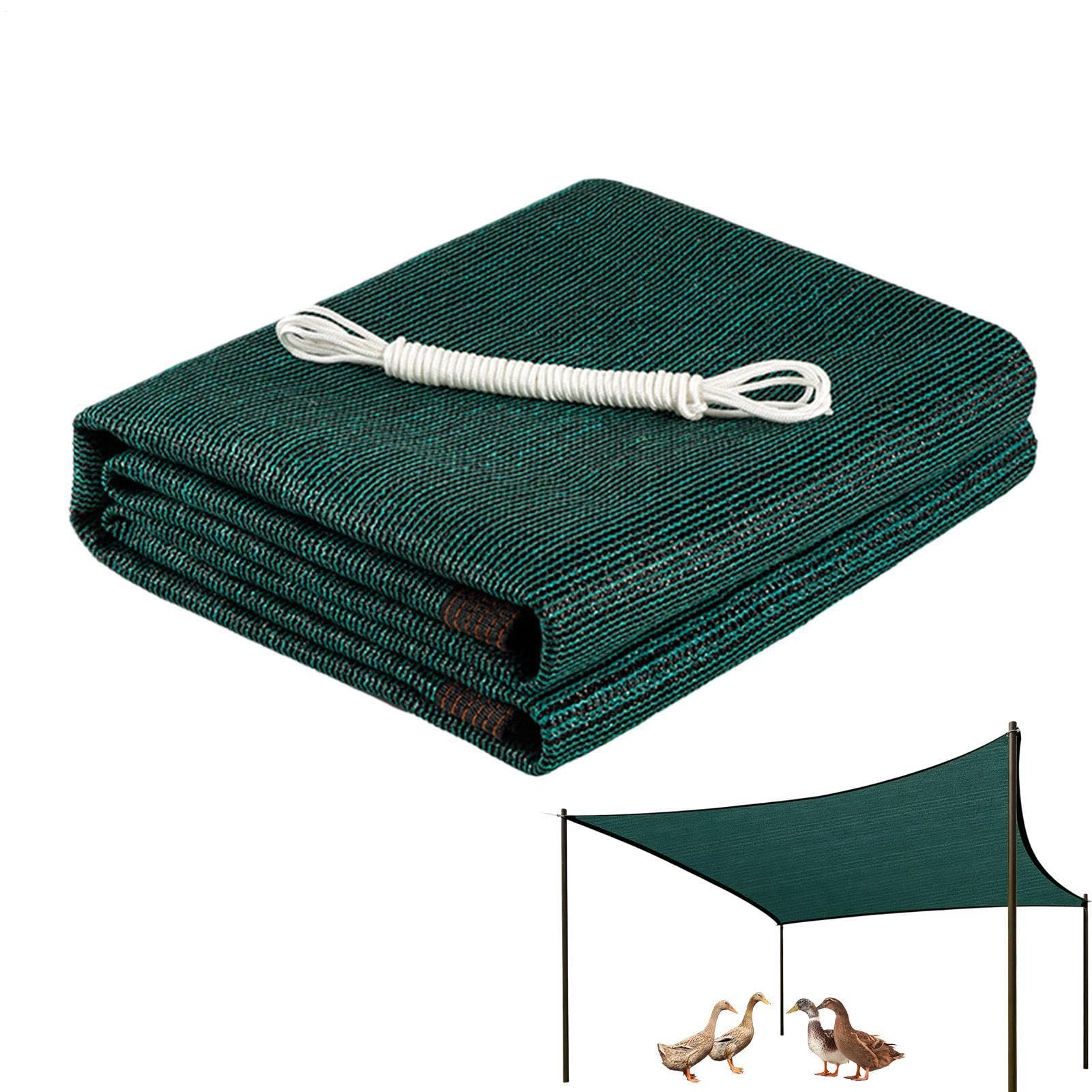 Malla de sombra para jardines de tejido resistente con protección UV para patios