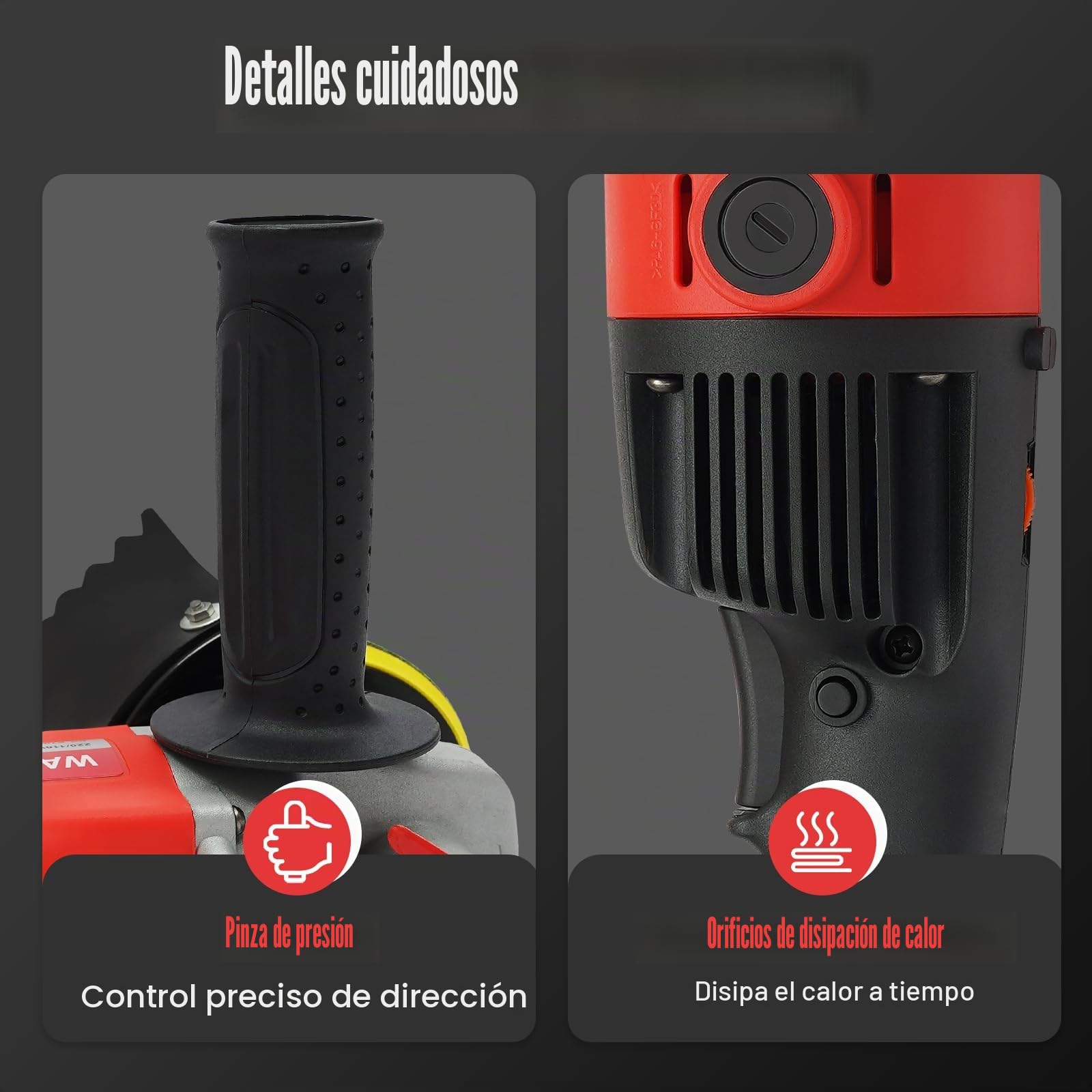 Pulidora de agua 1400W Máquina pulidora para mármol cemento granito terrazo con disco de pulido velocidad variable
