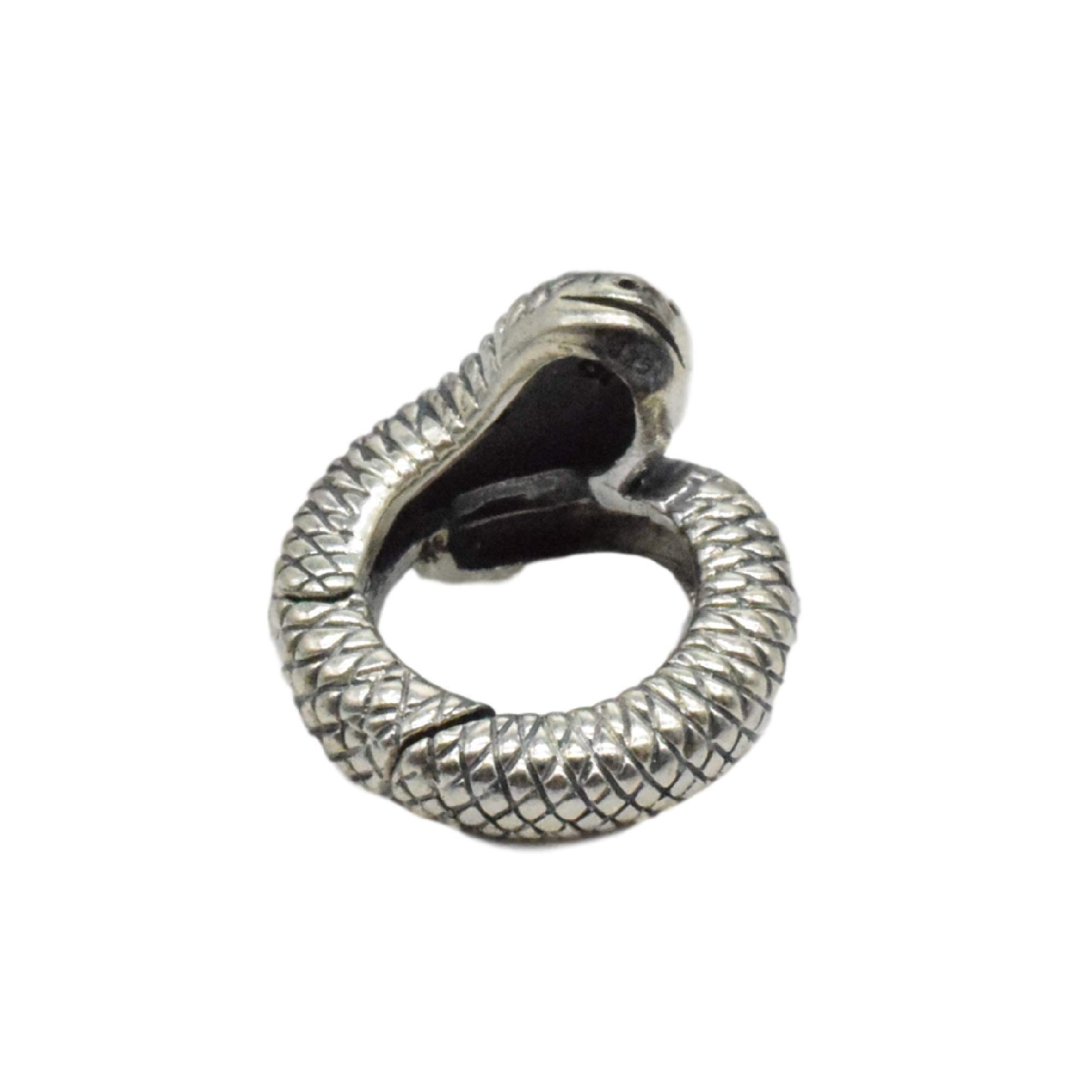 Chiusura a serpente in argento Sterling 925, chiusura a serpente in argento Sterling 925, chiusura a forma di animale, chiusura per braccialetto, chiusura per collana