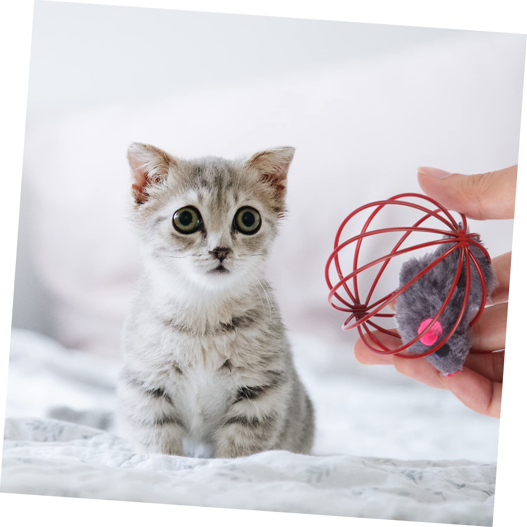 VANZACK 15piezas De Ratón para Gatos Juguetes Interactivos De Estimulación Mental Aleatorios Juguetes De Divertidos para Mascotas